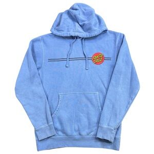 Santa Cruz Skateboards Drawstring Hood Pullover Women’s Small Pigment Light Blue
